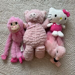 Pink Plush Toy Bundle